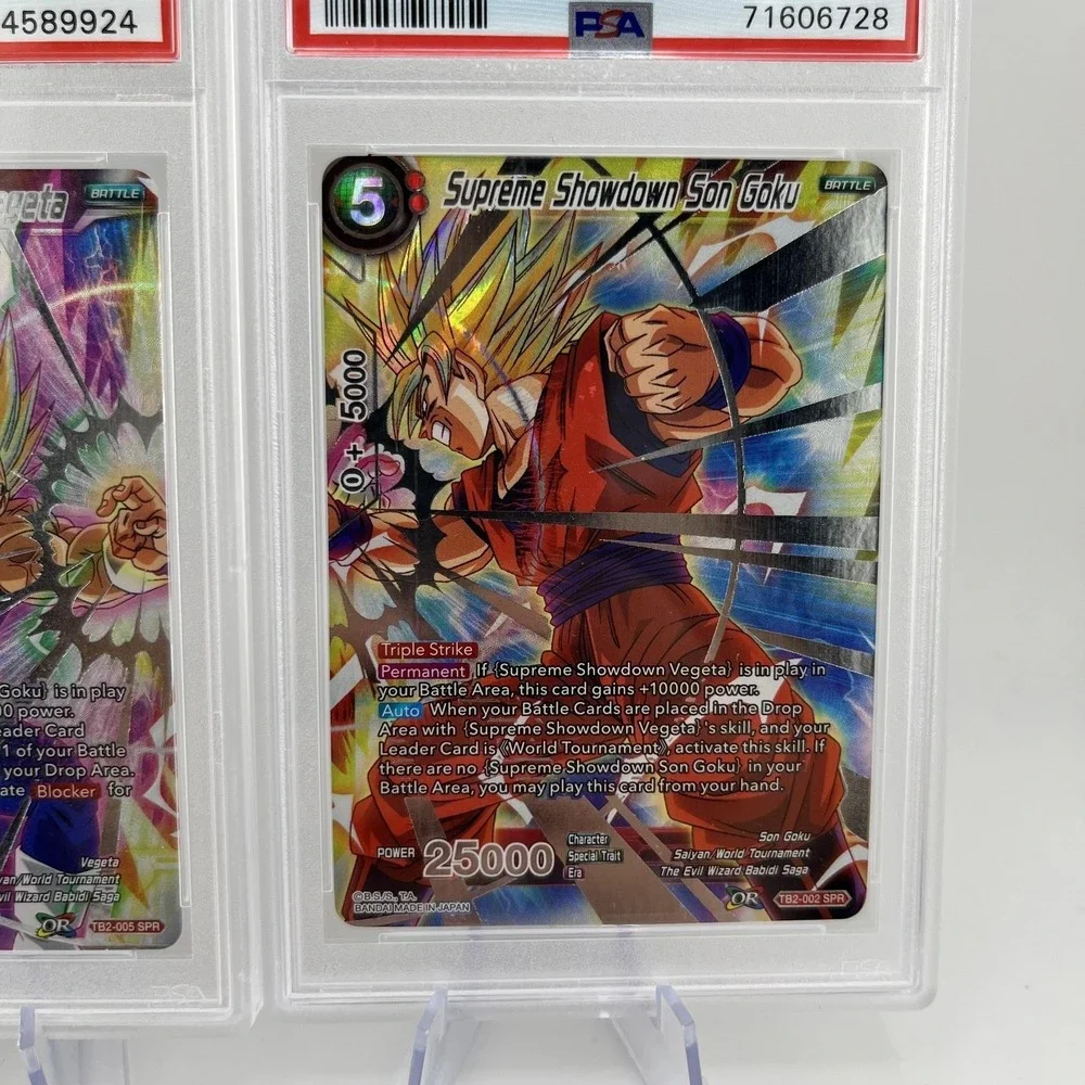 2018 Dragon Ball Super Supreme Showdown Goku Vegeta PSA 10 Gem Mint TB2 SPR Lot